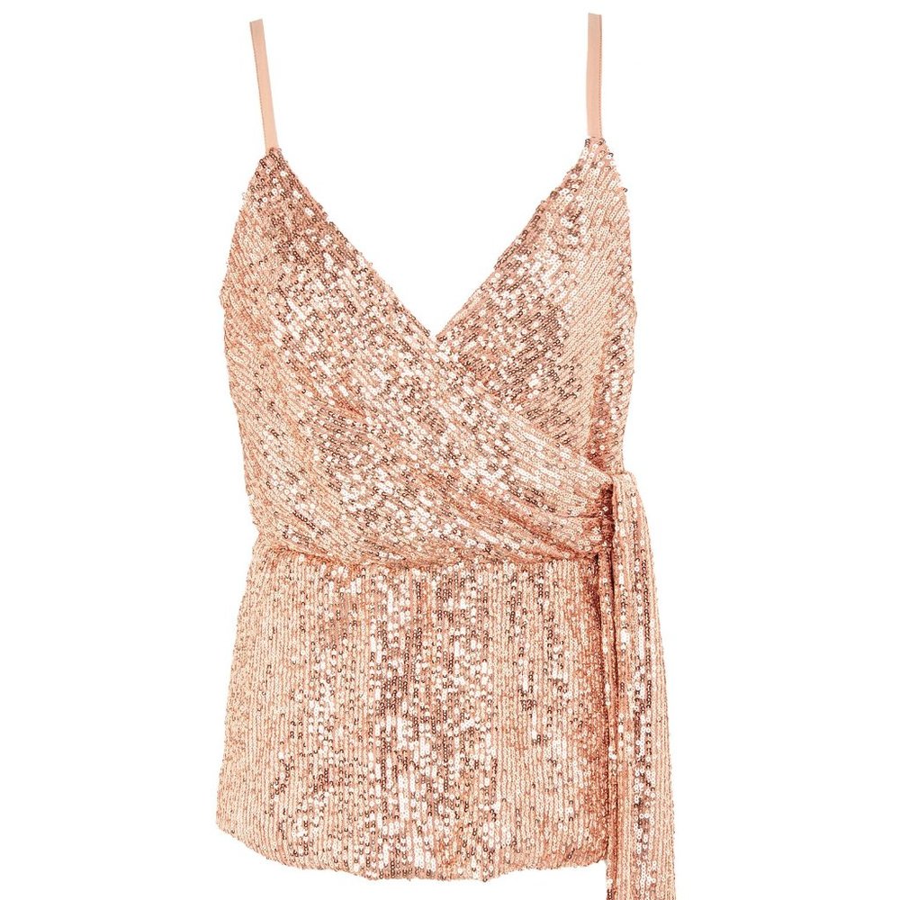 8 by YOOX - Sleeveless tulle top with sequins - Sz IT 42